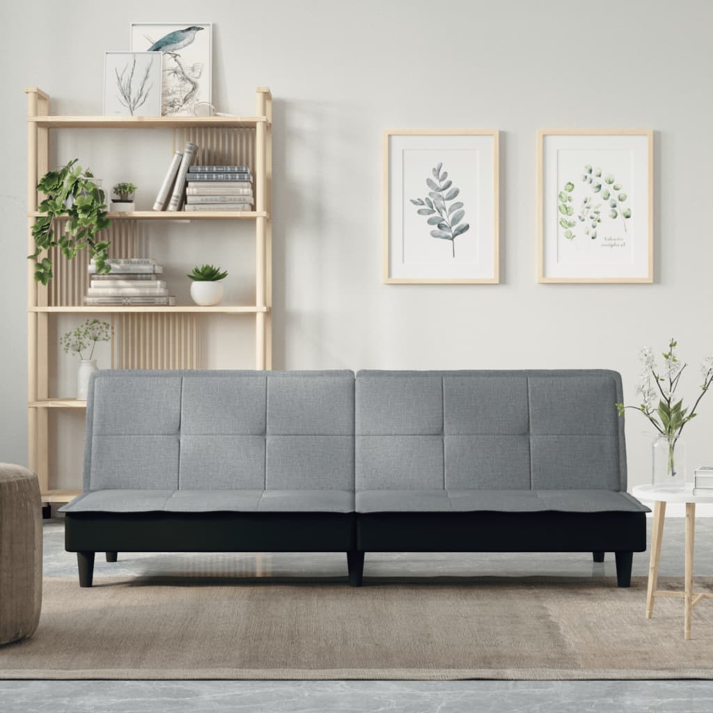 Slaapbank stof lichtgrijs is nu te koop bij PeponiXL, paradijselijk wonen!