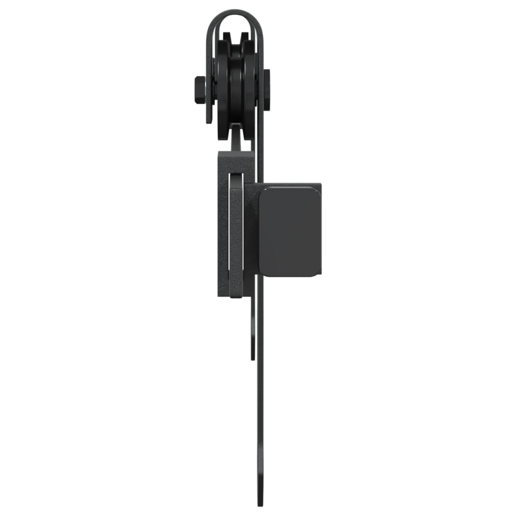 Ophangset voor minischuifdeur 122 cm koolstofstaal zwart is nu te koop bij PeponiXL, paradijselijk wonen!