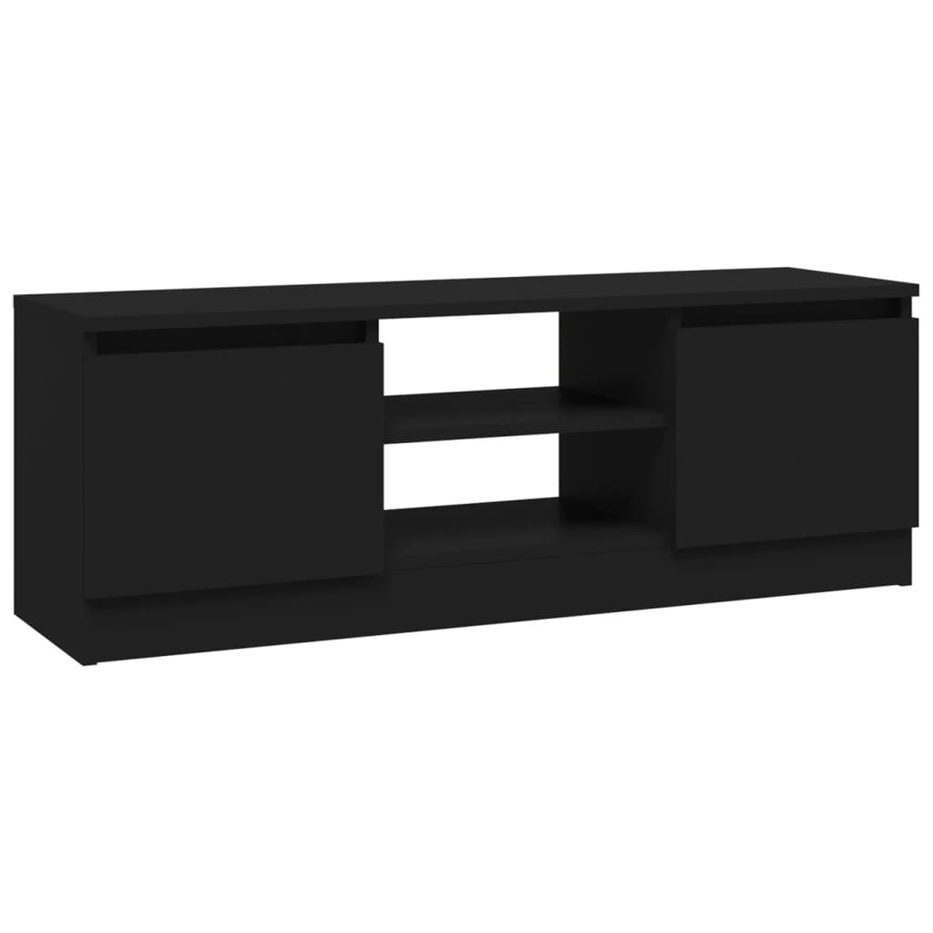 Tv-meubel met deur 102x30x36 cm zwart is nu te koop bij PeponiXL, paradijselijk wonen!