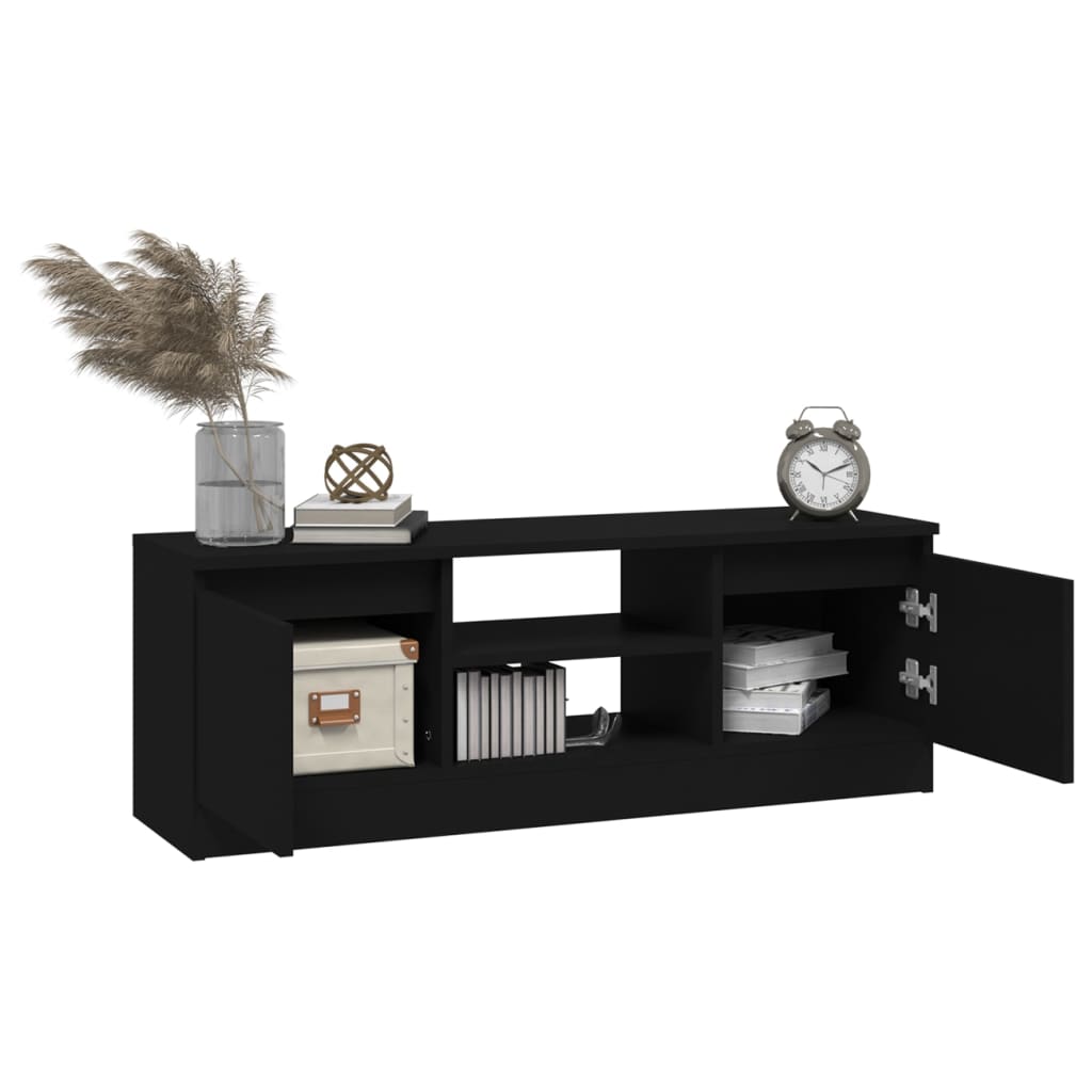 Tv-meubel met deur 102x30x36 cm zwart is nu te koop bij PeponiXL, paradijselijk wonen!