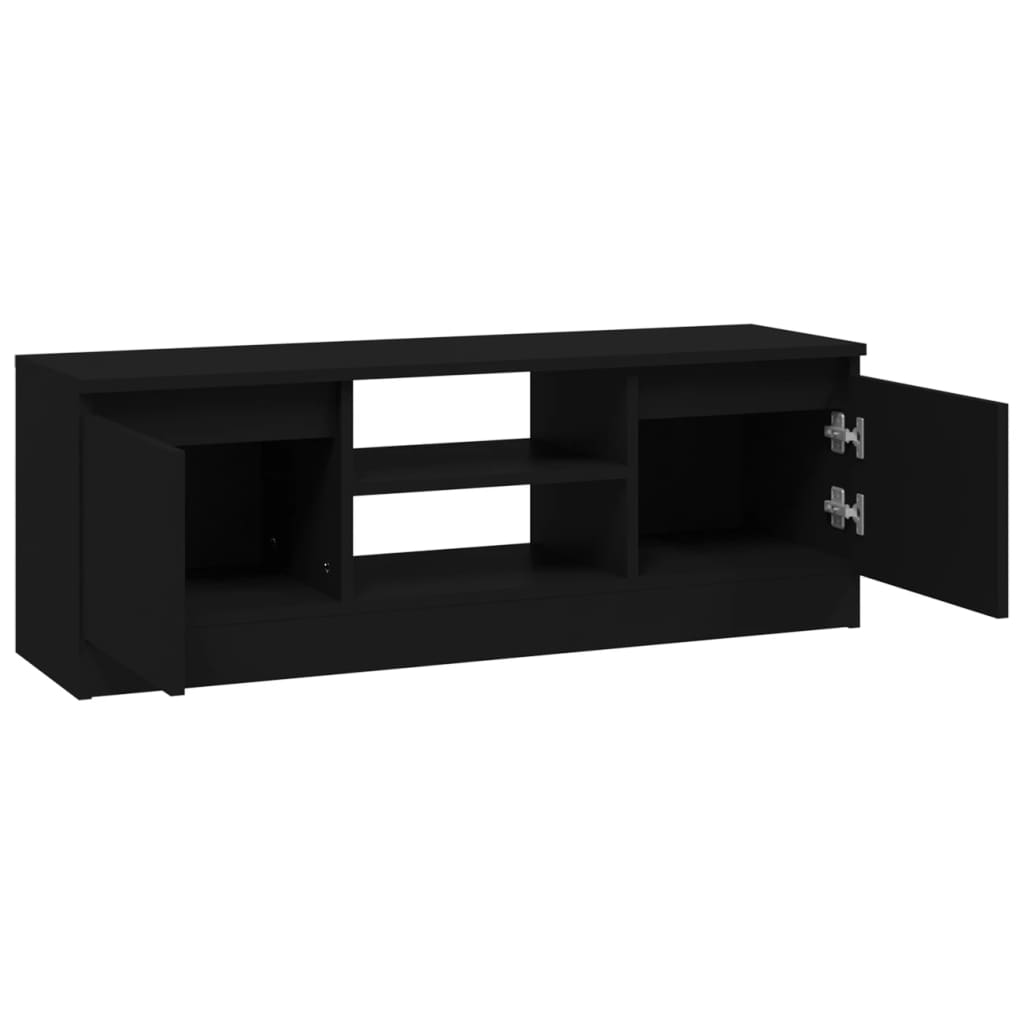 Tv-meubel met deur 102x30x36 cm zwart is nu te koop bij PeponiXL, paradijselijk wonen!
