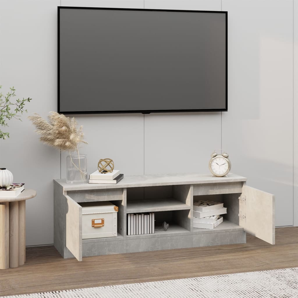 Tv-meubel met deur 102x30x36 cm betongrijs is nu te koop bij PeponiXL, paradijselijk wonen!