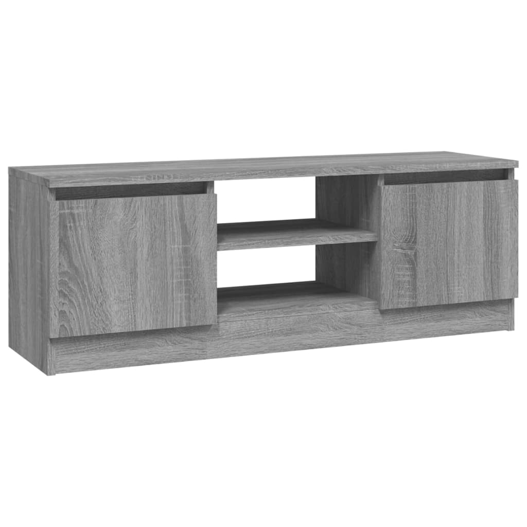 Tv-meubel met deur 102x30x36 cm grijs sonoma eikenkleurig is nu te koop bij PeponiXL, paradijselijk wonen!