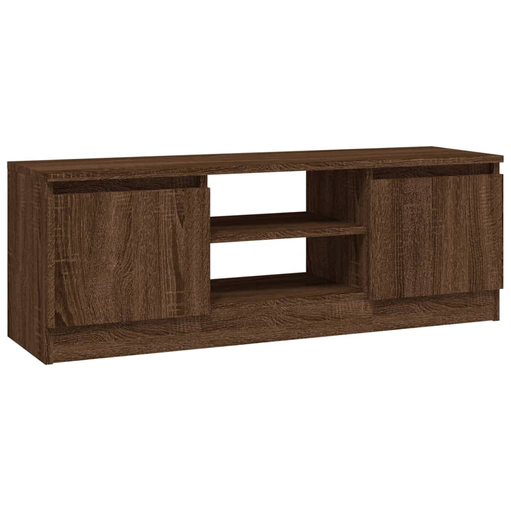 Tv-meubel met deur 102x30x36 cm bruin eikenkleur is nu te koop bij PeponiXL, paradijselijk wonen!