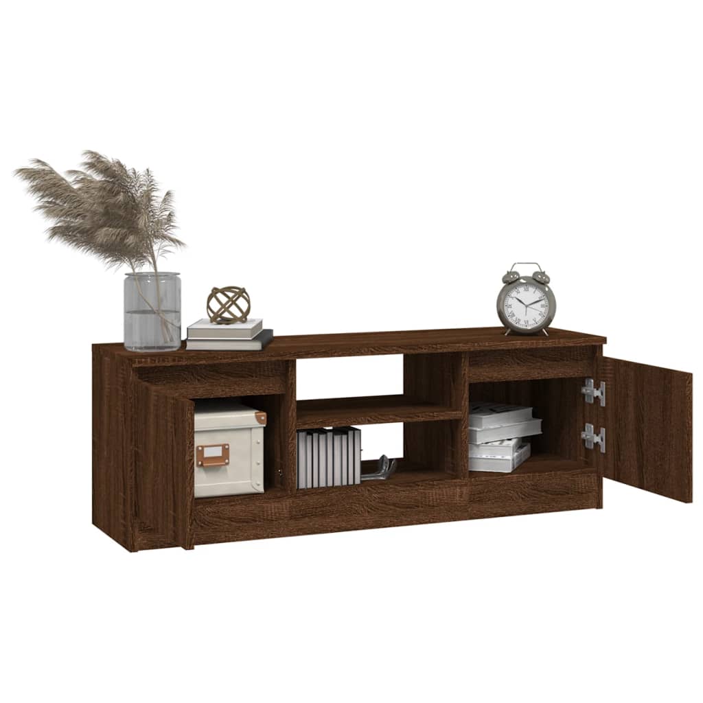 Tv-meubel met deur 102x30x36 cm bruin eikenkleur is nu te koop bij PeponiXL, paradijselijk wonen!