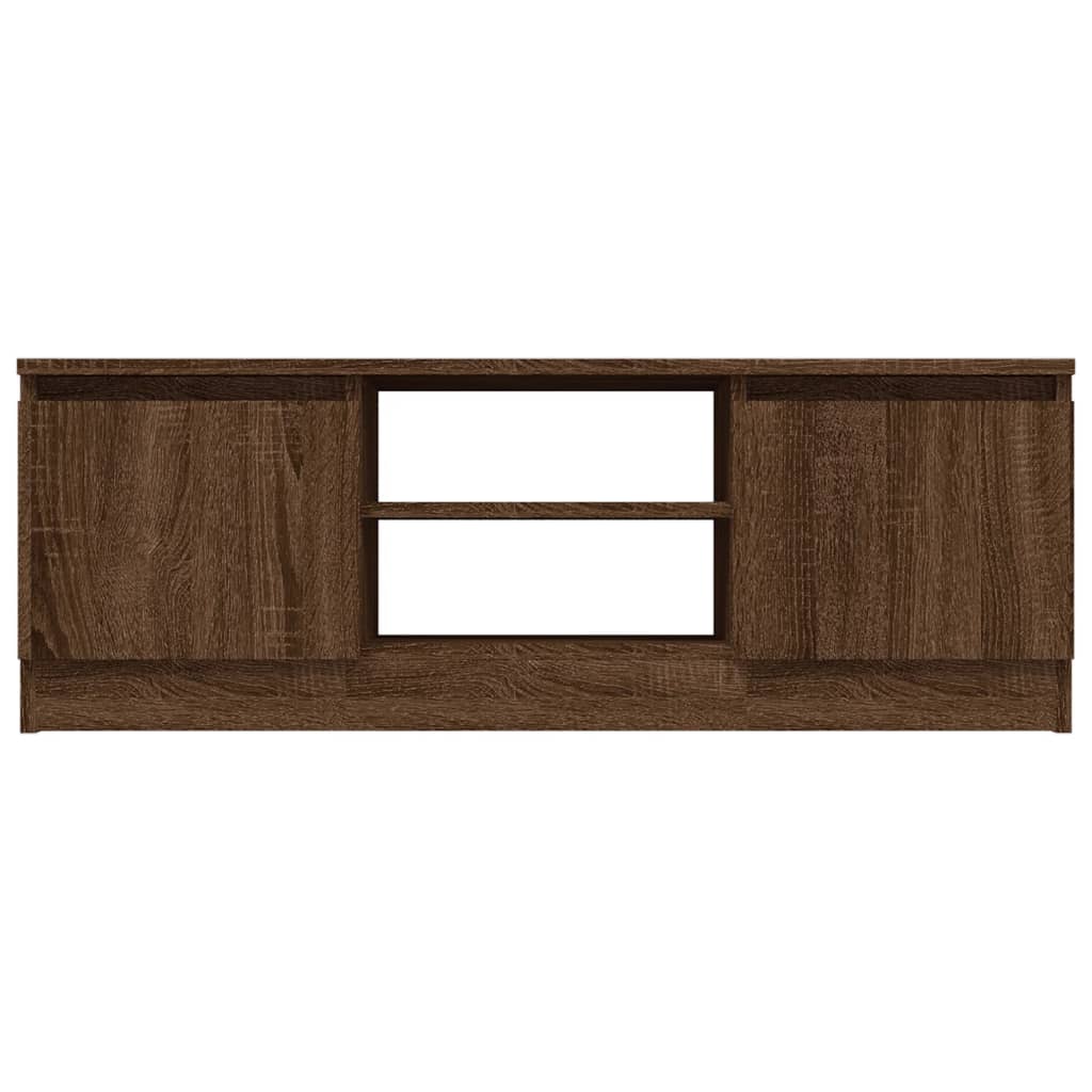 Tv-meubel met deur 102x30x36 cm bruin eikenkleur is nu te koop bij PeponiXL, paradijselijk wonen!