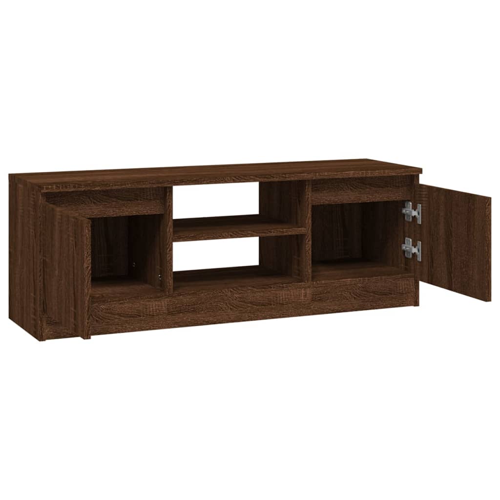 Tv-meubel met deur 102x30x36 cm bruin eikenkleur is nu te koop bij PeponiXL, paradijselijk wonen!