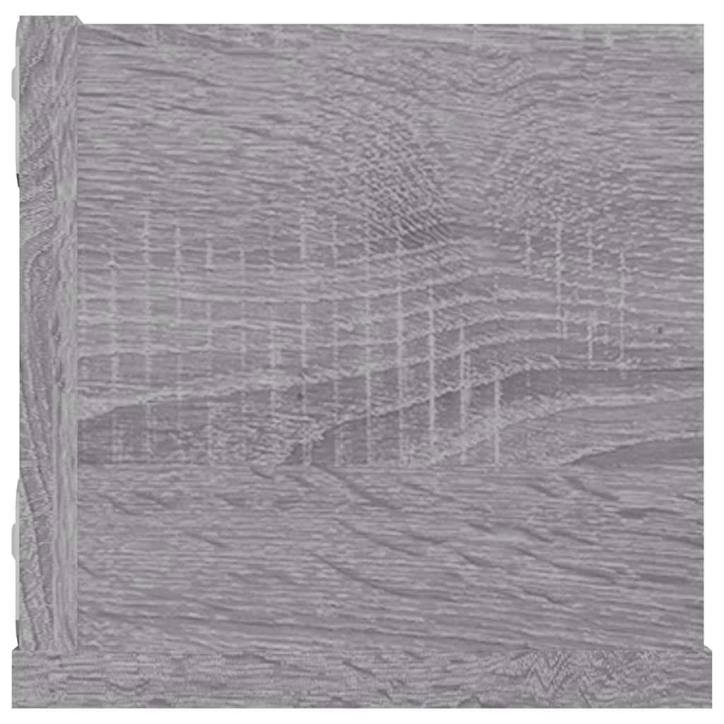 Wandschap CD 100x18x18 cm bewerkt hout grijs sonoma eikenkleur is nu te koop bij PeponiXL, paradijselijk wonen!