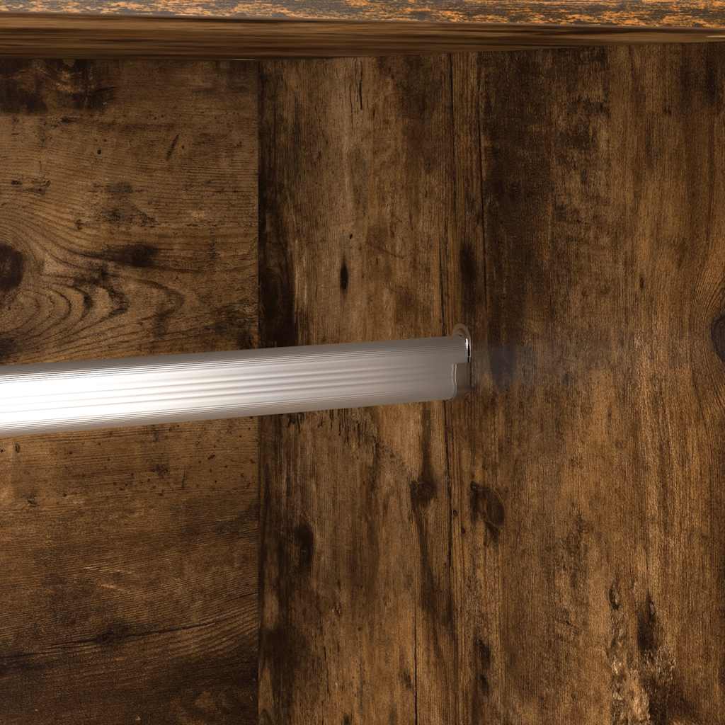 Kledingkast 82,5x51,5x180 cm bewerkt hout gerookt eikenkleurig is nu te koop bij PeponiXL, paradijselijk wonen!