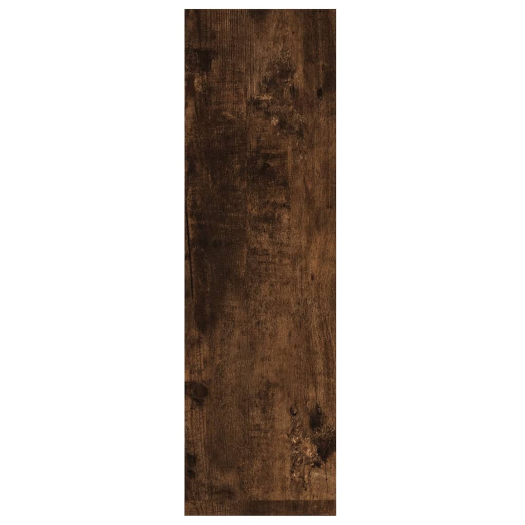 Wandschappen 2 st 50x15x50 cm bewerkt hout gerookt eikenkleurig is nu te koop bij PeponiXL, paradijselijk wonen!