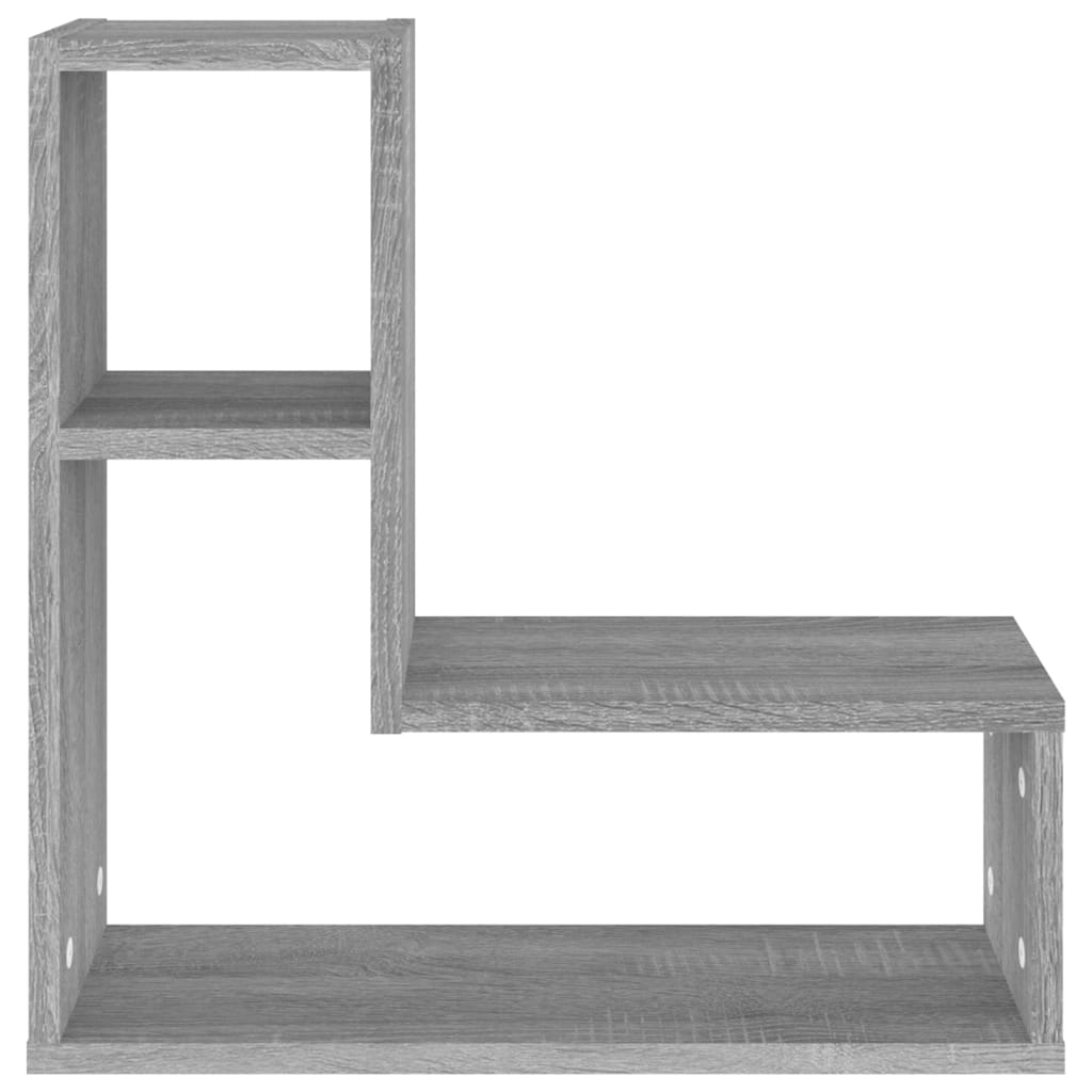 Wandschappen 2 st 50x15x50 cm bewerkt hout grijs sonoma eiken is nu te koop bij PeponiXL, paradijselijk wonen!
