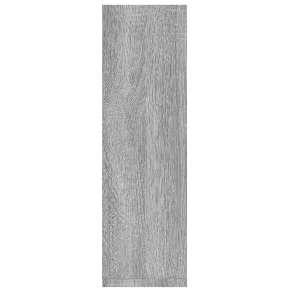 Wandschappen 2 st 50x15x50 cm bewerkt hout grijs sonoma eiken is nu te koop bij PeponiXL, paradijselijk wonen!