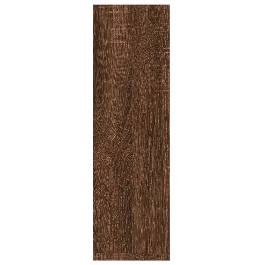 Wandschappen 2 st 50x15x50 cm bewerkt hout bruin eikenkleur is nu te koop bij PeponiXL, paradijselijk wonen!