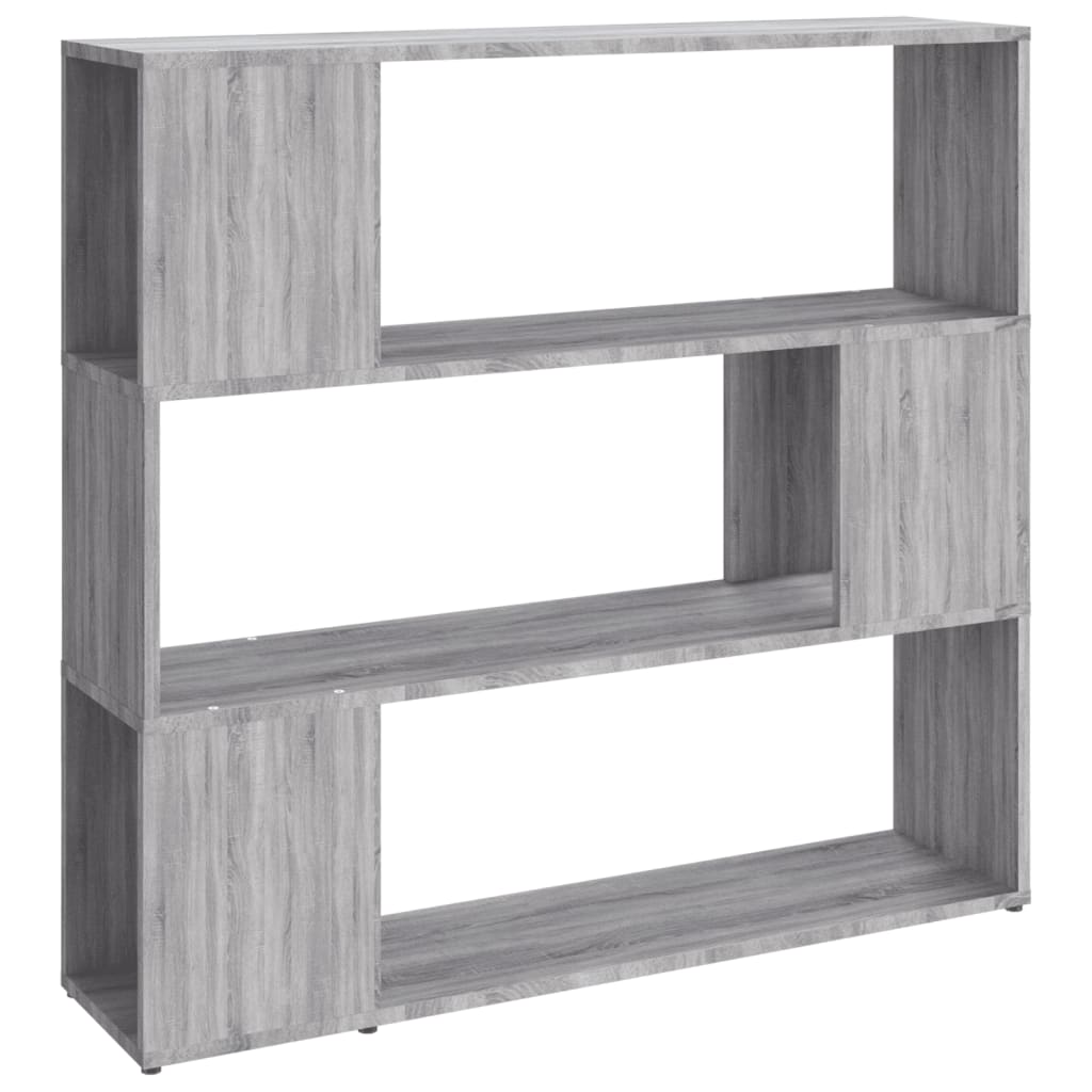 Boekenkast/kamerscherm 100x24x94 cm grijs sonoma eikenkleurig is nu te koop bij PeponiXL, paradijselijk wonen!