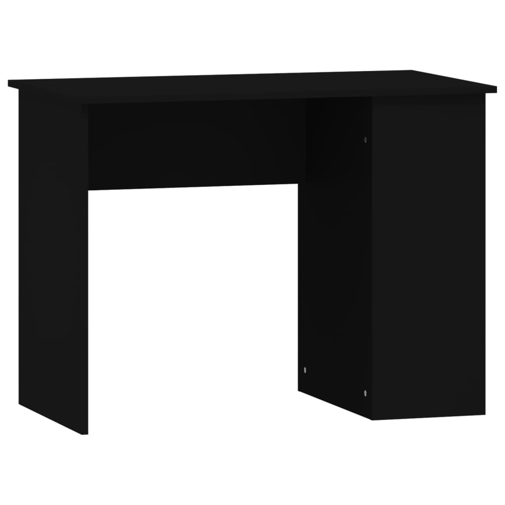 Bureau 100x55x75 cm bewerkt hout zwart is nu te koop bij PeponiXL, paradijselijk wonen!