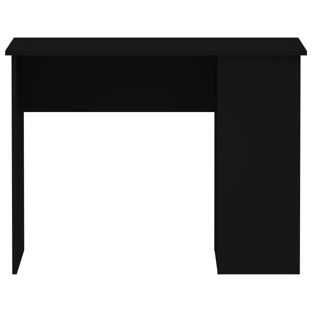 Bureau 100x55x75 cm bewerkt hout zwart is nu te koop bij PeponiXL, paradijselijk wonen!