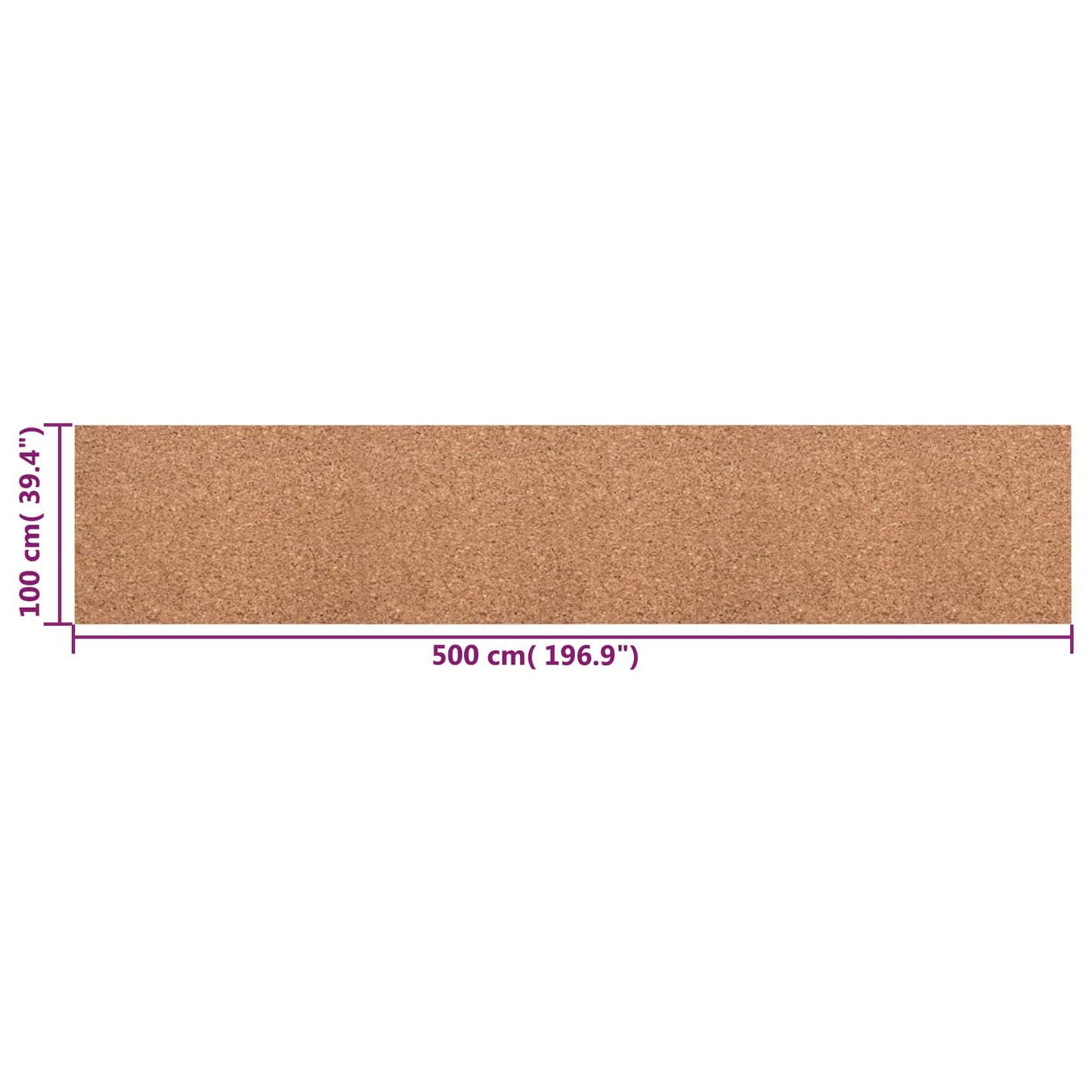 Kurk rol Bruin 100 x 500 x 0,2 cm Kurk is nu te koop bij PeponiXL, paradijselijk wonen!