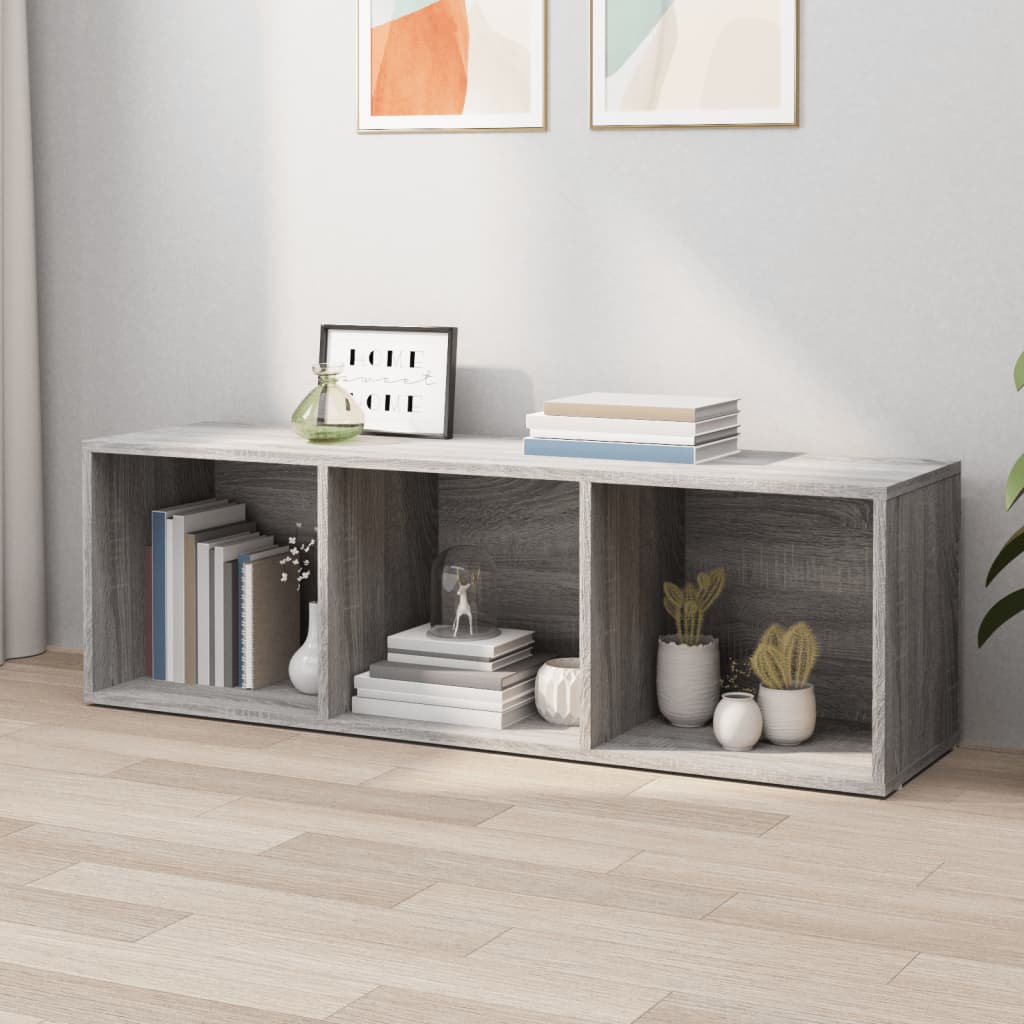 Boekenkast/tv-meubel 36x30x114 cm hout grijs sonoma eiken is nu te koop bij PeponiXL, paradijselijk wonen!