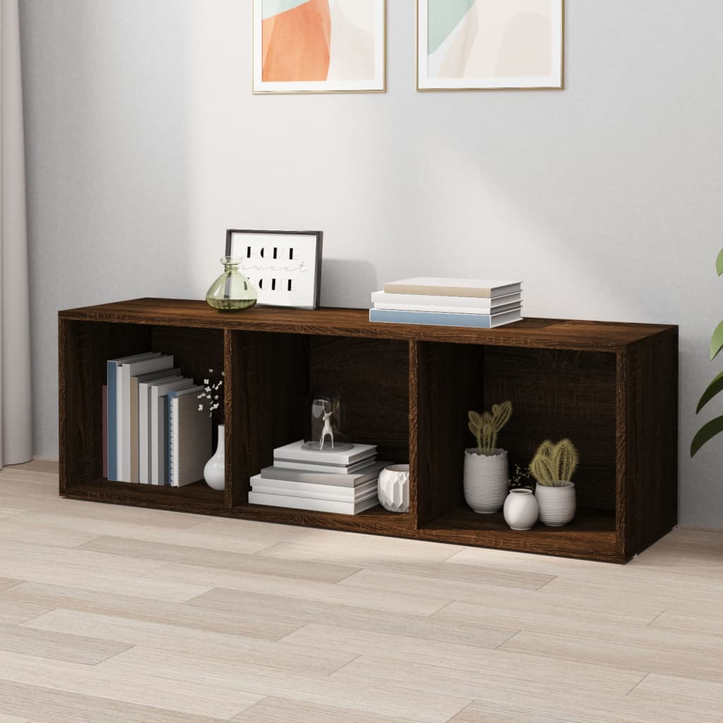 Boekenkast/tv-meubel 36x30x114 cm bruin eikenkleur is nu te koop bij PeponiXL, paradijselijk wonen!