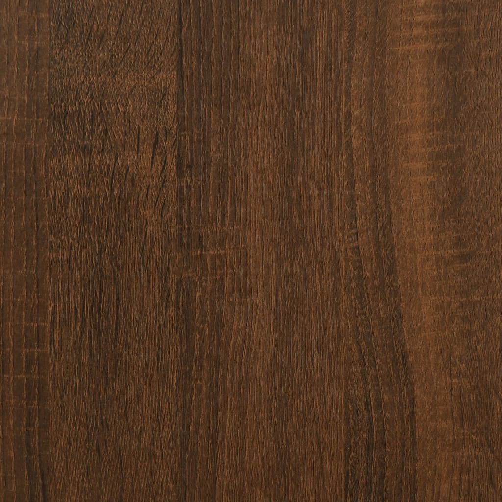 Nachtkastje 40x35x70 cm bewerkt hout bruin eikenkleur is nu te koop bij PeponiXL, paradijselijk wonen!