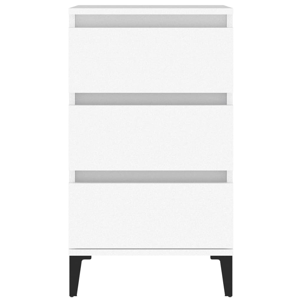 Nachtkastje 40x35x70 cm bewerkt hout wit is nu te koop bij PeponiXL, paradijselijk wonen!