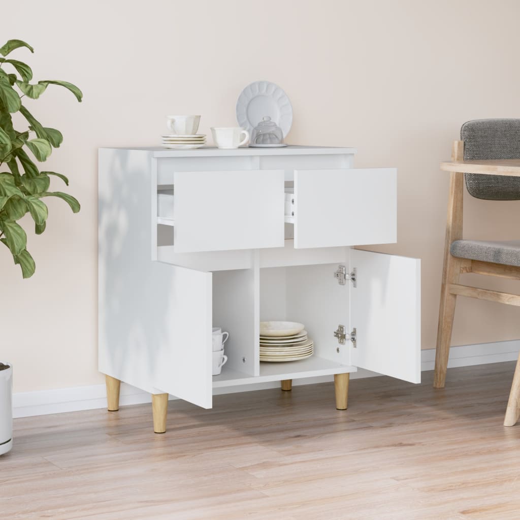 Dressoir 60x35x70 cm bewerkt hout wit is nu te koop bij PeponiXL, paradijselijk wonen!