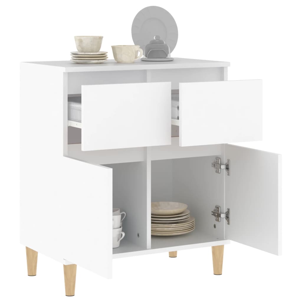 Dressoir 60x35x70 cm bewerkt hout wit is nu te koop bij PeponiXL, paradijselijk wonen!