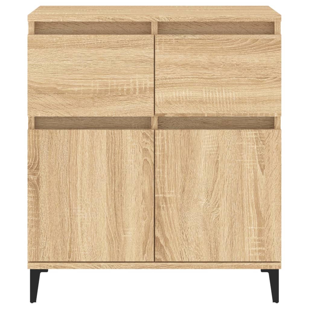 Dressoir 60x35x70 cm bewerkt hout sonoma eikenkleurig is nu te koop bij PeponiXL, paradijselijk wonen!