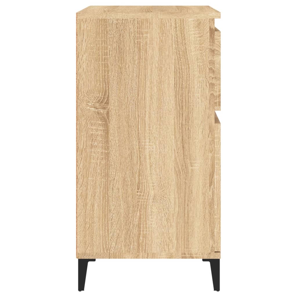 Dressoir 60x35x70 cm bewerkt hout sonoma eikenkleurig is nu te koop bij PeponiXL, paradijselijk wonen!