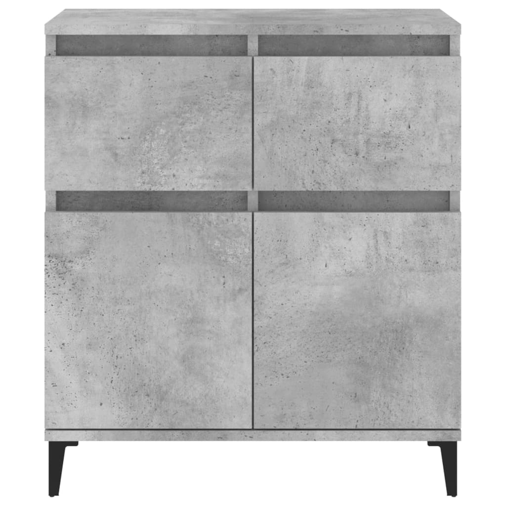 Dressoir 60x35x70 cm bewerkt hout betongrijs is nu te koop bij PeponiXL, paradijselijk wonen!