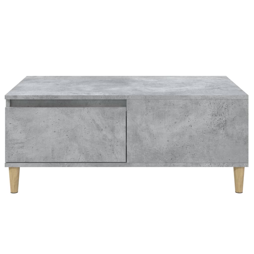 Salontafel 90x50x36,5 cm bewerkt hout betongrijs is nu te koop bij PeponiXL, paradijselijk wonen!