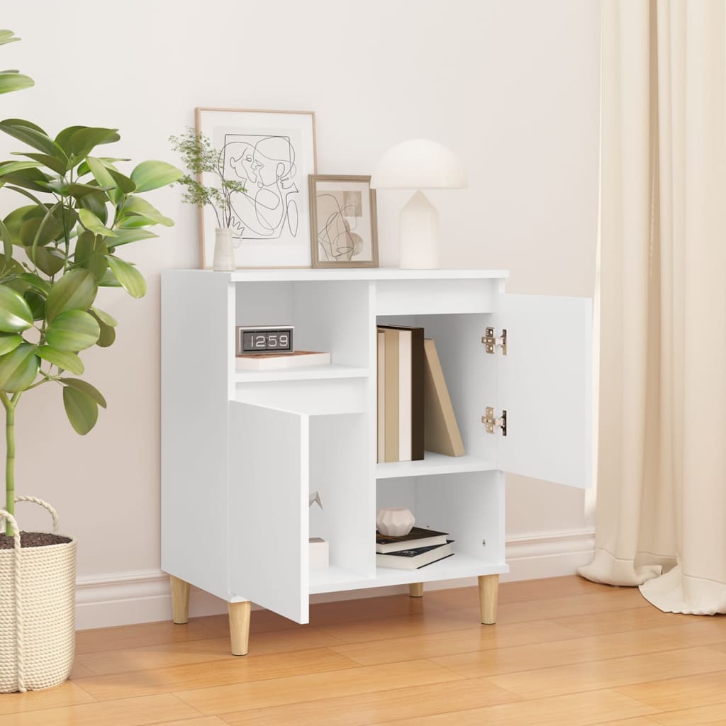 Dressoir 60x35x70 cm bewerkt hout wit is nu te koop bij PeponiXL, paradijselijk wonen!