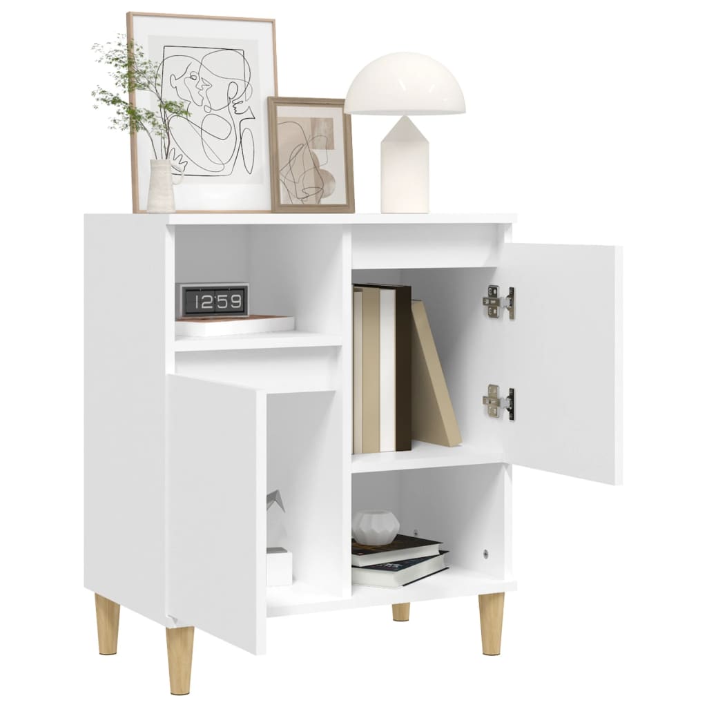Dressoir 60x35x70 cm bewerkt hout wit is nu te koop bij PeponiXL, paradijselijk wonen!