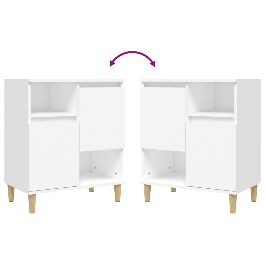Dressoir 60x35x70 cm bewerkt hout wit is nu te koop bij PeponiXL, paradijselijk wonen!