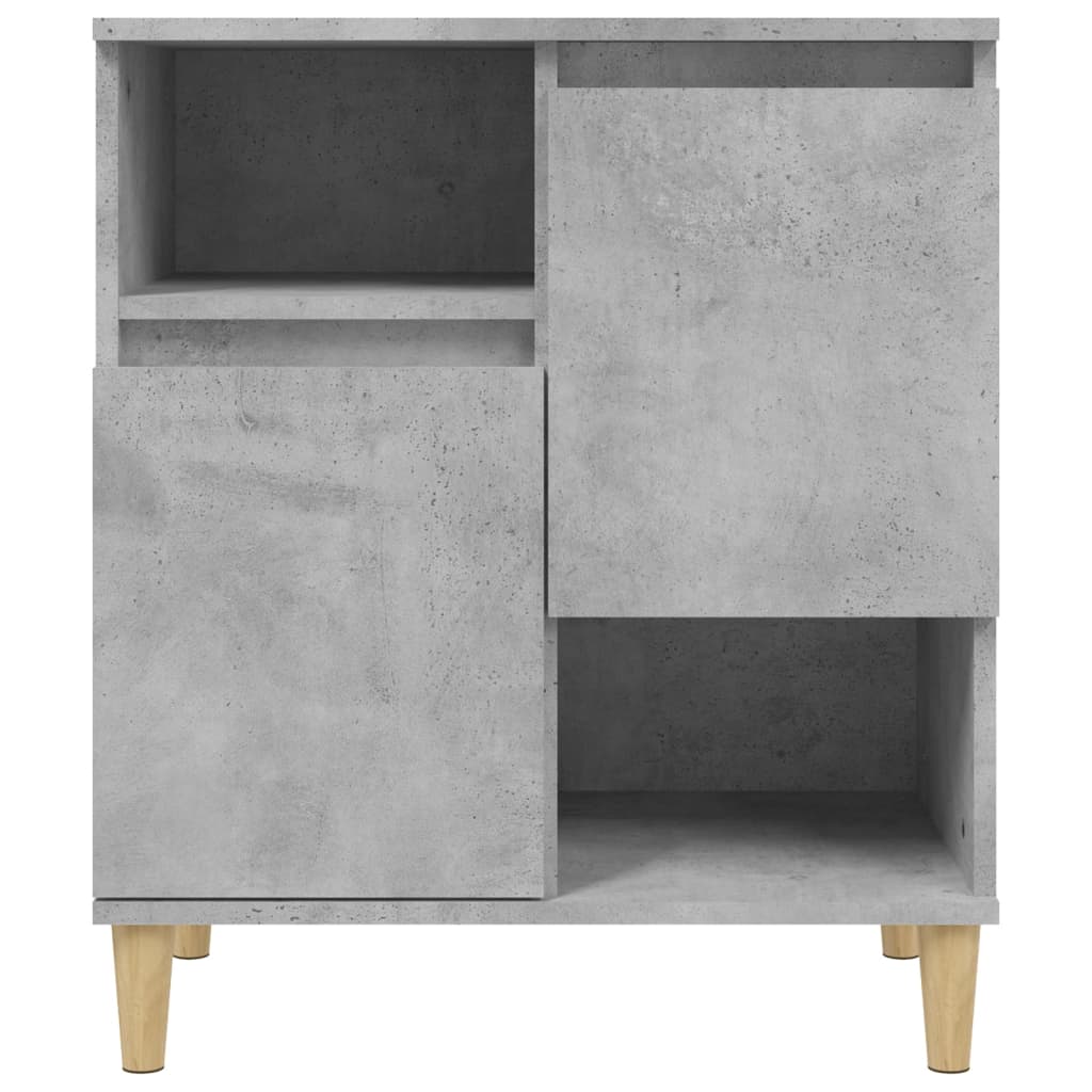 Dressoir 60x35x70 cm bewerkt hout betongrijs is nu te koop bij PeponiXL, paradijselijk wonen!