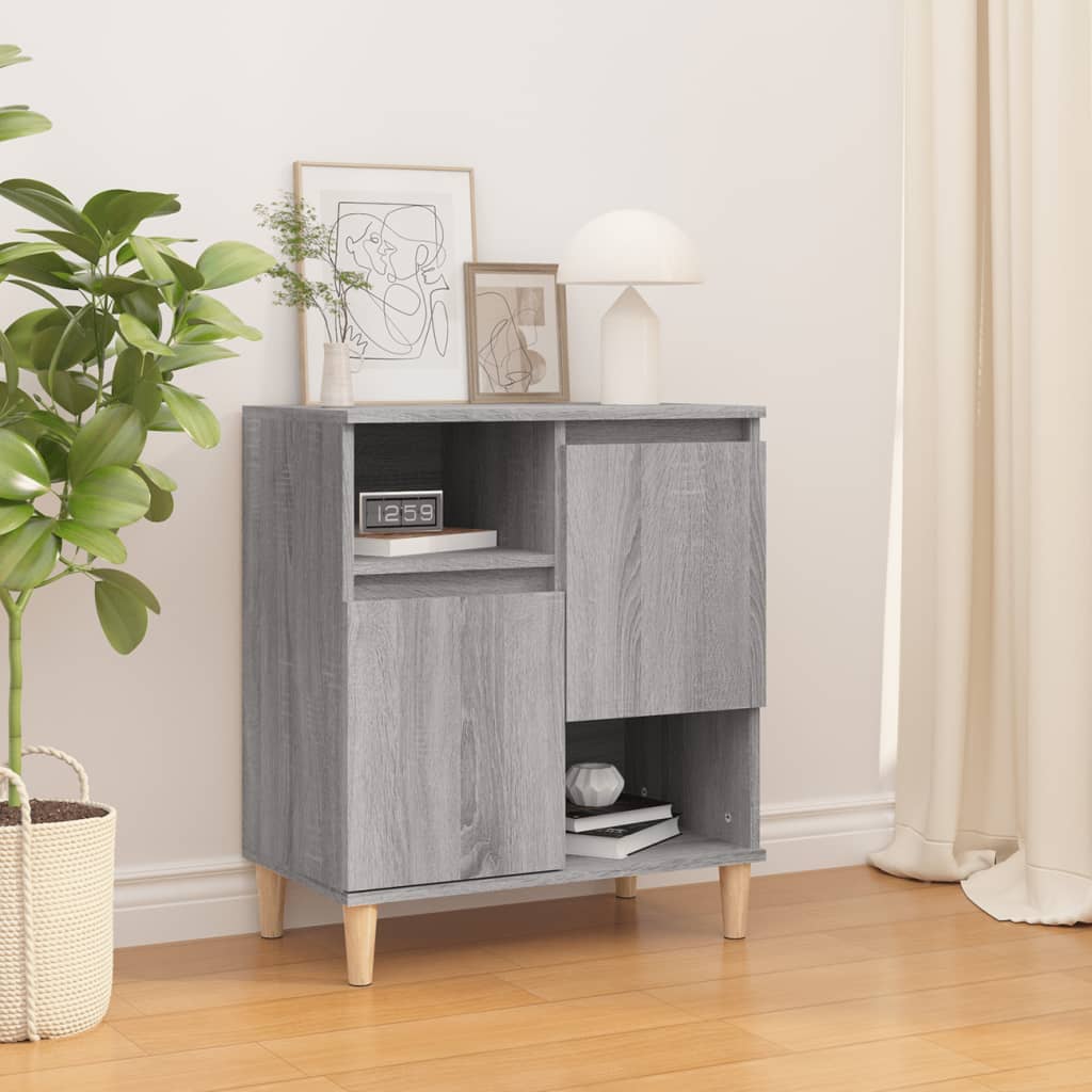 Dressoir 60x35x70 cm bewerkt hout grijs sonoma eikenkleurig is nu te koop bij PeponiXL, paradijselijk wonen!