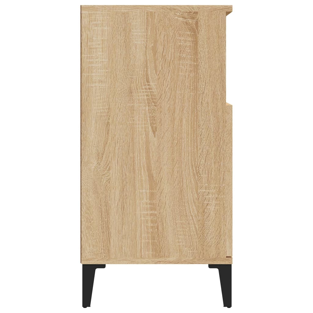 Dressoir 60x35x70 cm bewerkt hout sonoma eikenkleurig is nu te koop bij PeponiXL, paradijselijk wonen!