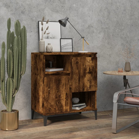 Dressoir 60x35x70 cm bewerkt hout gerookt eikenkleurig is nu te koop bij PeponiXL, paradijselijk wonen!