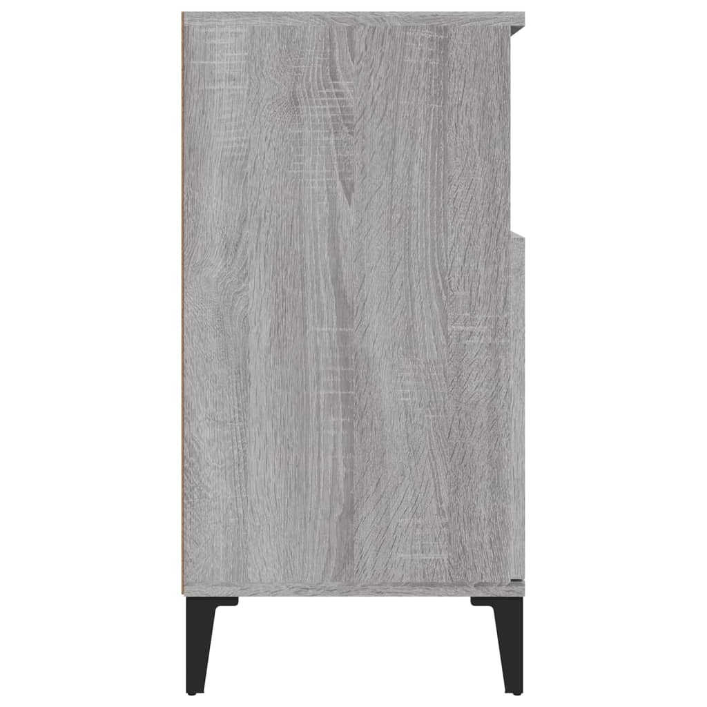 Dressoir 60x35x70 cm bewerkt hout grijs sonoma eikenkleurig is nu te koop bij PeponiXL, paradijselijk wonen!