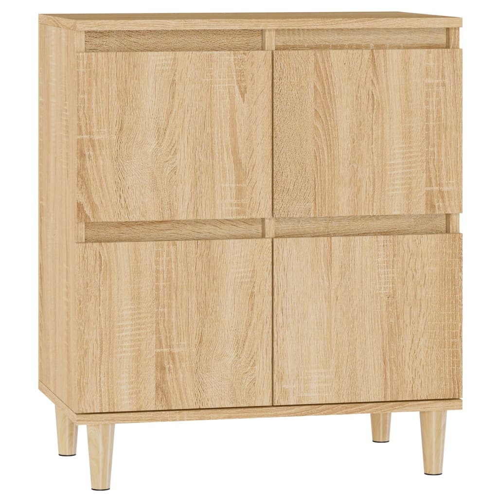 Dressoir 60x35x70 cm bewerkt hout sonoma eikenkleurig is nu te koop bij PeponiXL, paradijselijk wonen!