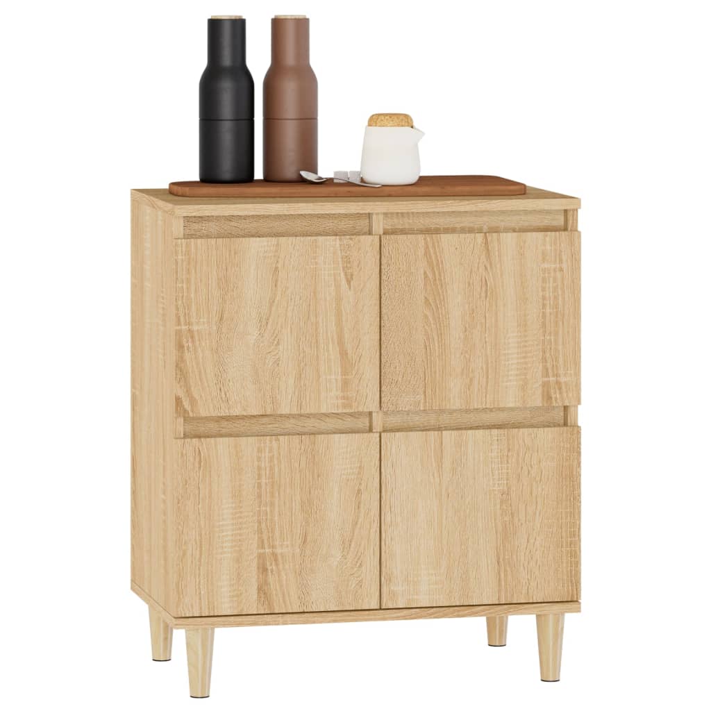 Dressoir 60x35x70 cm bewerkt hout sonoma eikenkleurig is nu te koop bij PeponiXL, paradijselijk wonen!