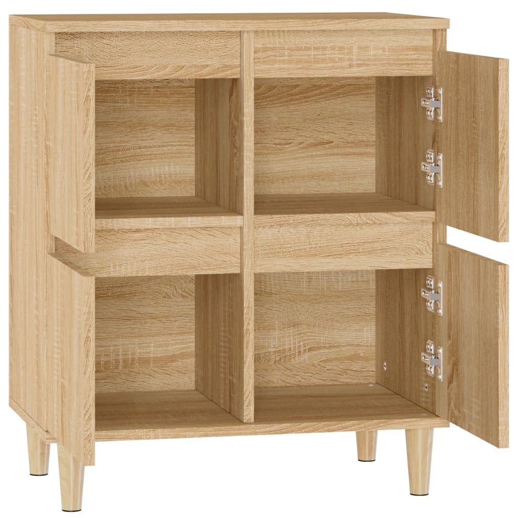 Dressoir 60x35x70 cm bewerkt hout sonoma eikenkleurig is nu te koop bij PeponiXL, paradijselijk wonen!