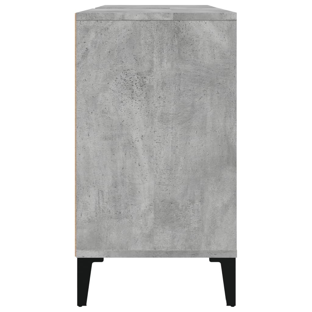 Wastafelkast 80x33x60 cm bewerkt hout betongrijs is nu te koop bij PeponiXL, paradijselijk wonen!