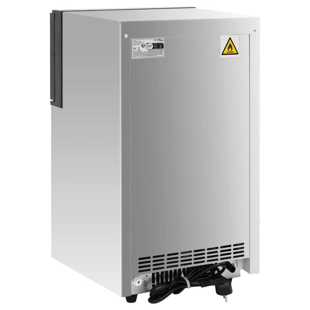 IJsblokjesmachine 45 kg / 24 u zilverkleurig is nu te koop bij PeponiXL, paradijselijk wonen!