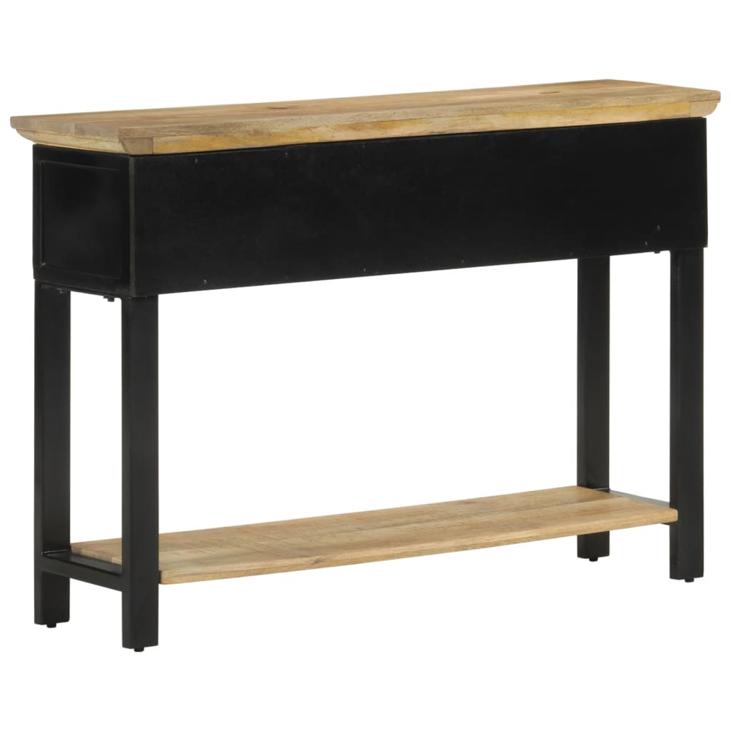 Wandtafel 110x30x75 cm massief ruw mangohout is nu te koop bij PeponiXL, paradijselijk wonen!