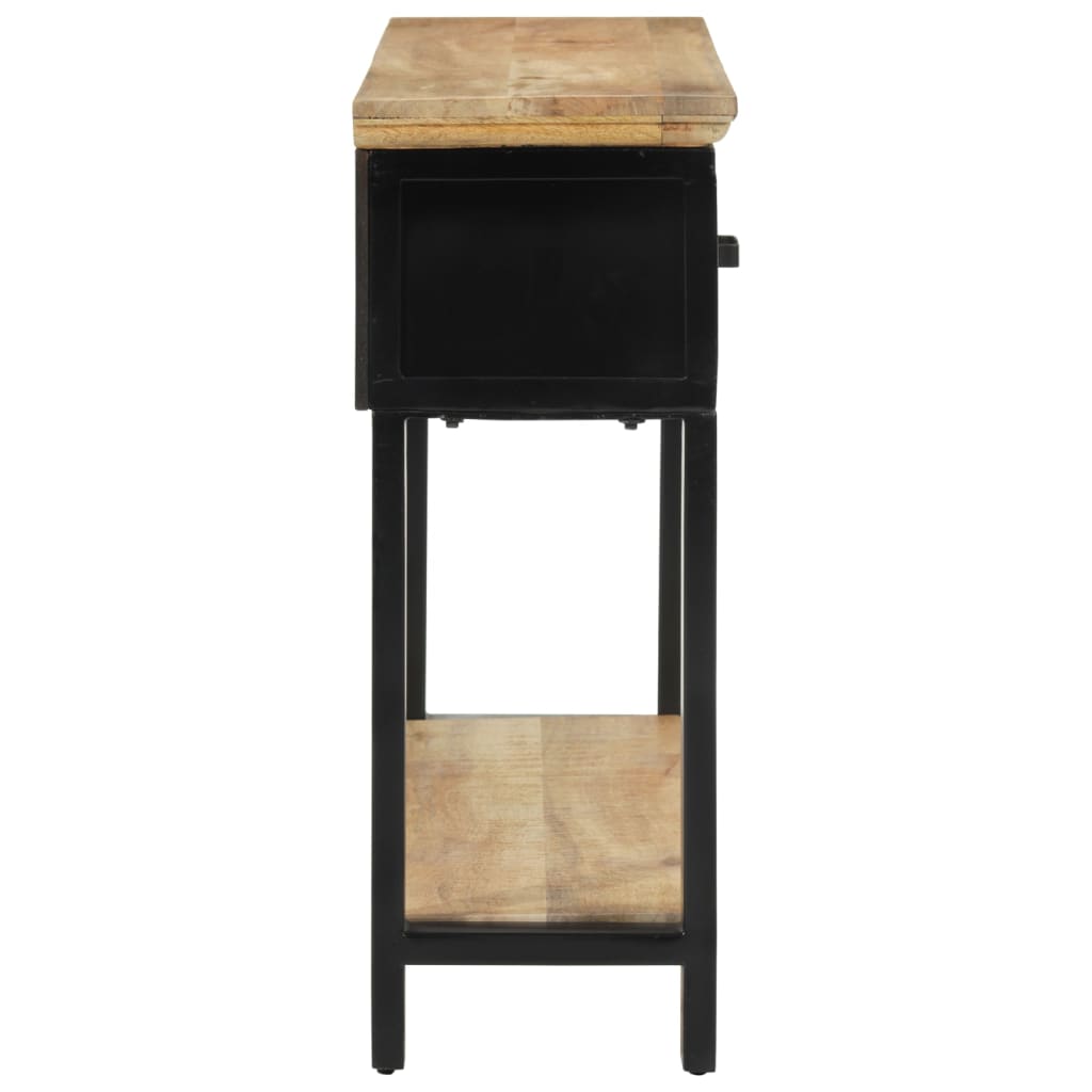 Wandtafel 110x30x75 cm massief ruw mangohout is nu te koop bij PeponiXL, paradijselijk wonen!