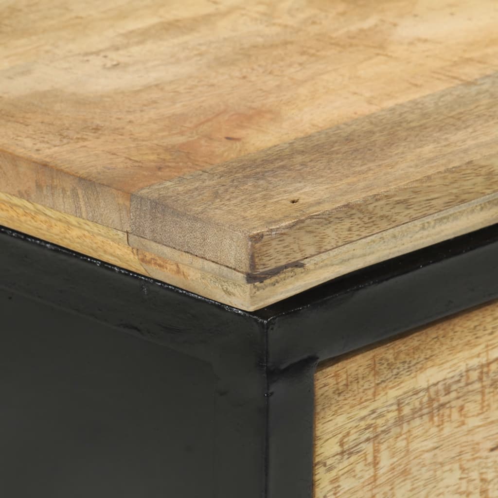 Wandtafel 110x30x75 cm massief ruw mangohout is nu te koop bij PeponiXL, paradijselijk wonen!