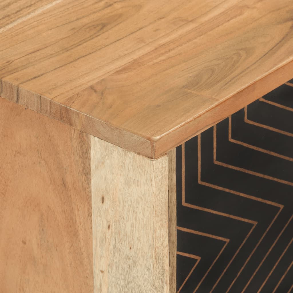 Tv-meubel 112x30x40 cm massief acaciahout is nu te koop bij PeponiXL, paradijselijk wonen!