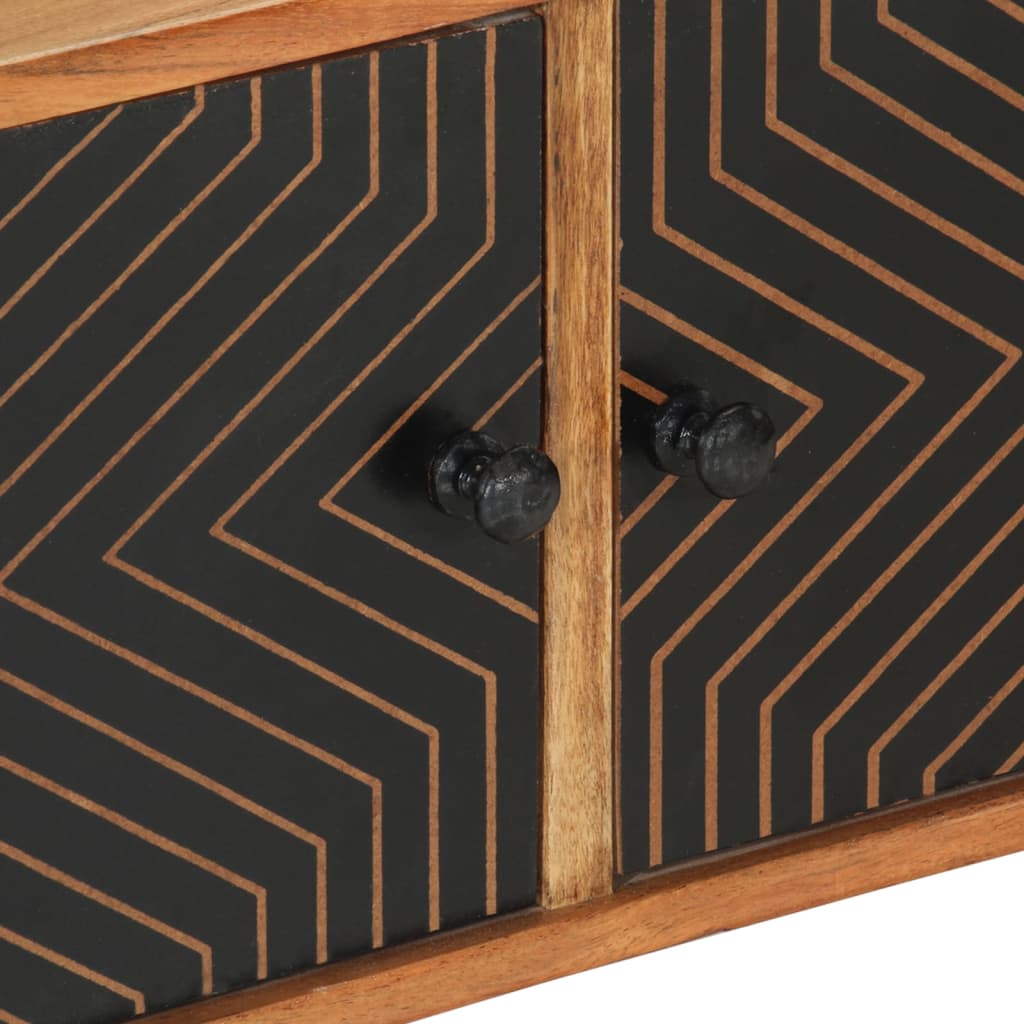 Tv-meubel 112x30x40 cm massief acaciahout is nu te koop bij PeponiXL, paradijselijk wonen!