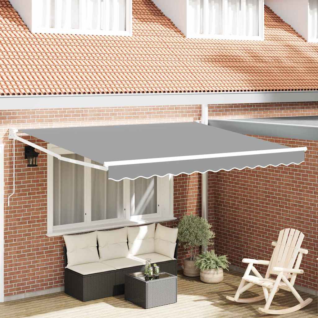 Uitschuifbaar zonnescherm Wit 350 x 250 cm Aluminium is nu te koop bij PeponiXL, paradijselijk wonen!